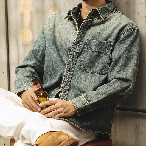 Vintage Wash Denim Shirt P1839